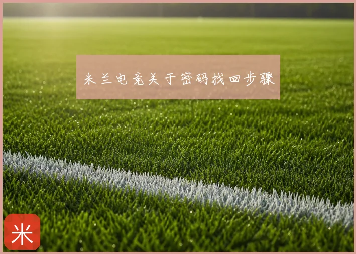 米兰电竞关于密码找回步骤
